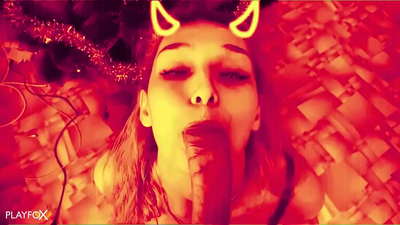 Diabla hottie estas tre bone fikita kaj akiras spermon sur sian pugon